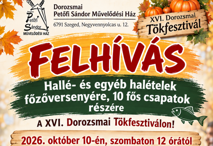 FELHÍVÁS! - Hallé- és egyéb halételek főzőversenye