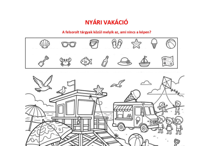 2026. 30. heti Nyereményjáték - Nyári vakáció