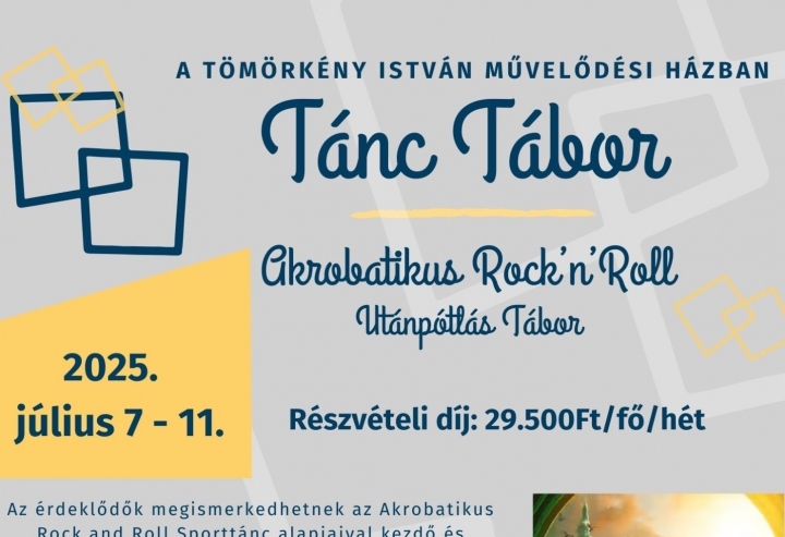 Top Dance – Akrobatikus Rock and Roll Utánpótlás Tánc Tábor - SZŐREG - 2025.