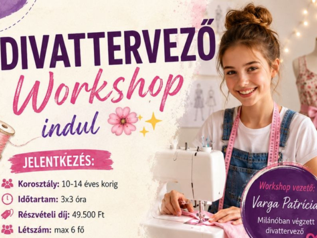 Divattervező workshop gyerekeknek