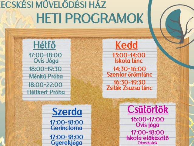 Állandó programjaink