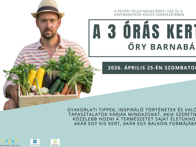 Őry Barnabás: 3 órás kert