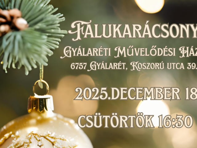 Falukarácsony Gyálaréten