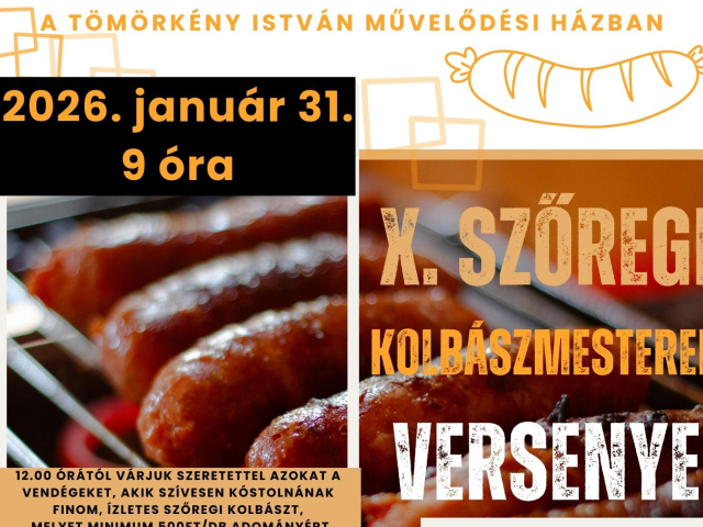 Szőregi Kolbászmesterek Versenye - 2026.