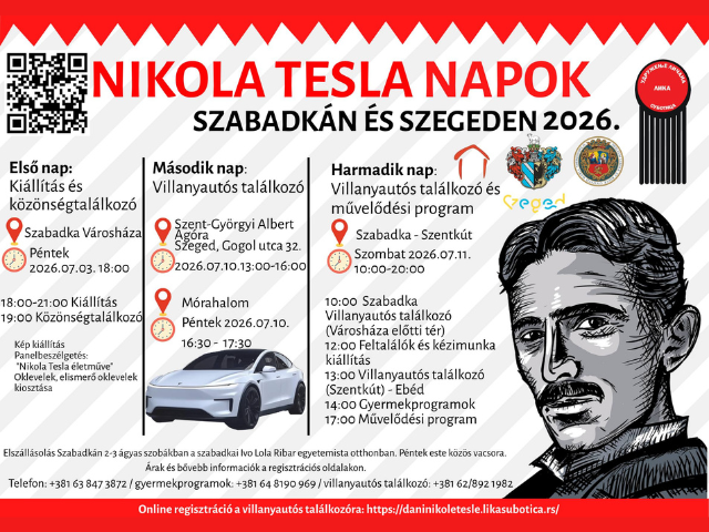 Nikola Tesla Napok - villanyautós találkozó